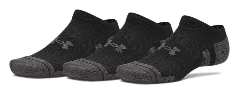Under Armour Performance Tech No Show Herren Socken, 3pack, schwarz