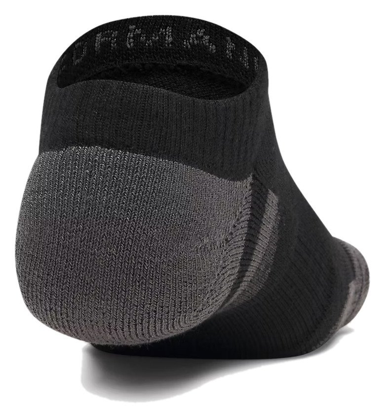 Under Armour Performance Tech No Show Herren Socken, 3pack, schwarz