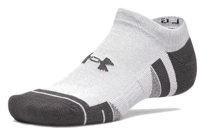 Under Armour Performance Tech No Show Unisex Socken, 3pack, mod gray/white/jet gray