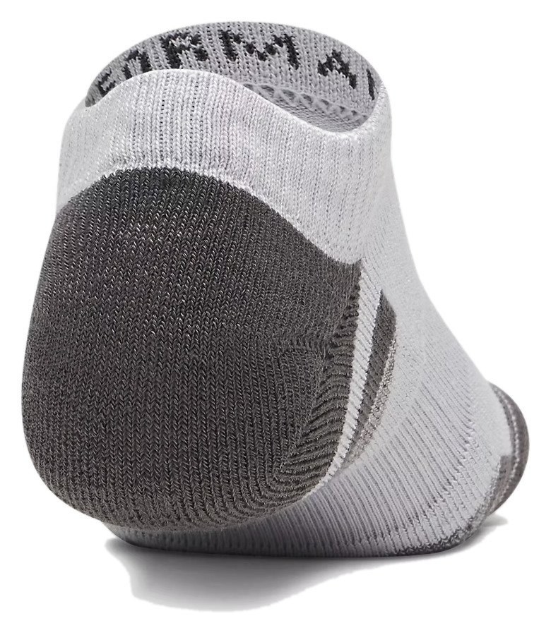 Under Armour Performance Tech No Show Unisex Socken, 3pack, mod gray/white/jet gray