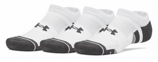 Under Armour Performance Tech No Show Unisex Socken, 3pack, weiß
