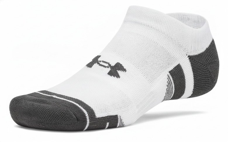 Under Armour Performance Tech No Show Unisex Socken, 3pack, weiß