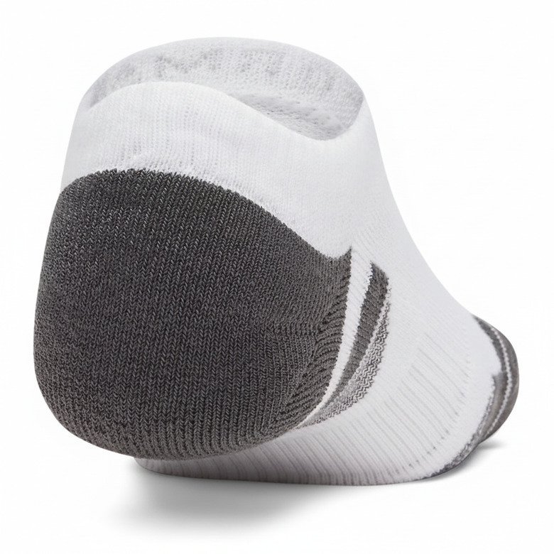 Under Armour Performance Tech No Show Unisex Socken, 3pack, weiß