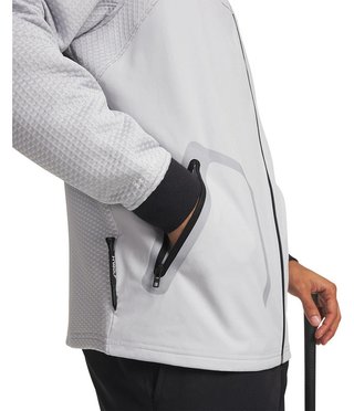 Under Armour Drive Pro Hybrid FZ Herren Sweatshirt, halo grau/weiß
