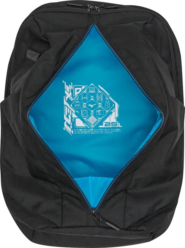 Mizuno Backpack 26 Bag, schwarz
