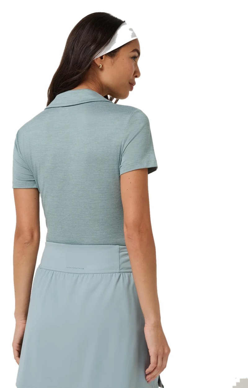 Travis Mathew Skyloft Light Damen Polo, heather slate