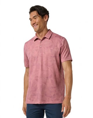 Travis Mathew Featherweight Backnine Herren Polo, mauveglow