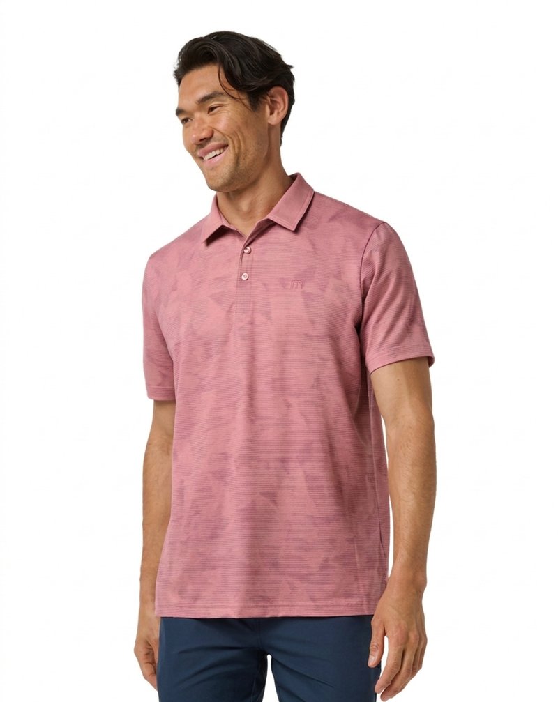 Travis Mathew Featherweight Backnine Herren Polo, mauveglow