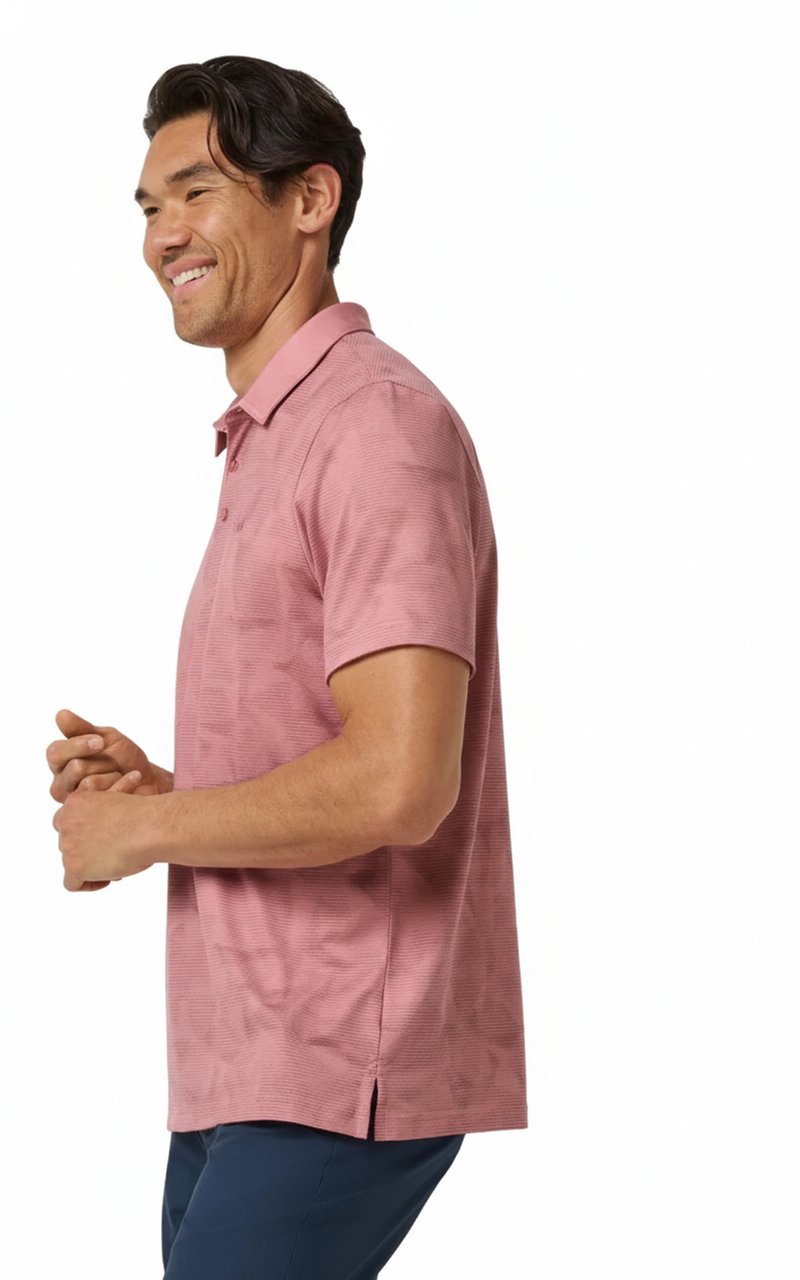 Travis Mathew Featherweight Backnine Herren Polo, mauveglow