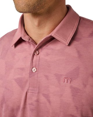 Travis Mathew Featherweight Backnine Herren Polo, mauveglow