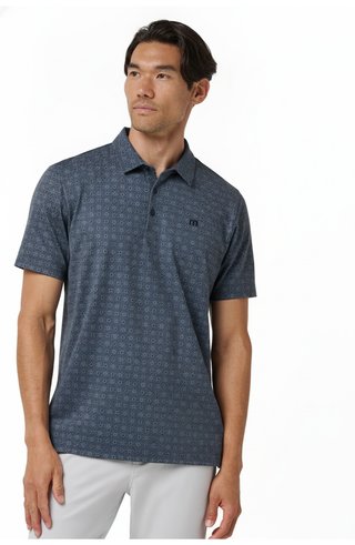 Travis Mathew Featherweight Trophy Ready Herren Polo, total eclipse