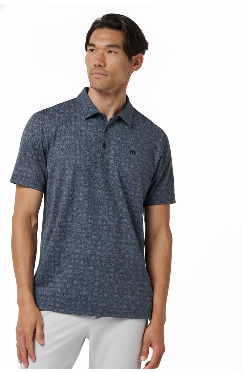 Travis Mathew Featherweight Trophy Ready Herren Polo, total eclipse