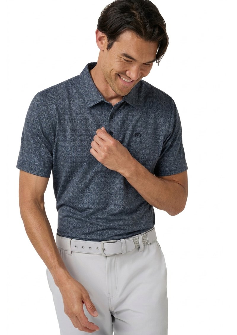 Travis Mathew Featherweight Trophy Ready Herren Polo, total eclipse