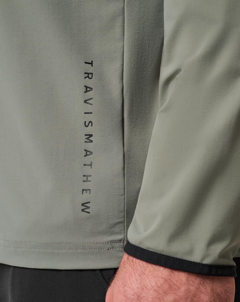 Travis Mathew Hero Hour Tech Herren Hoodie, dark olive