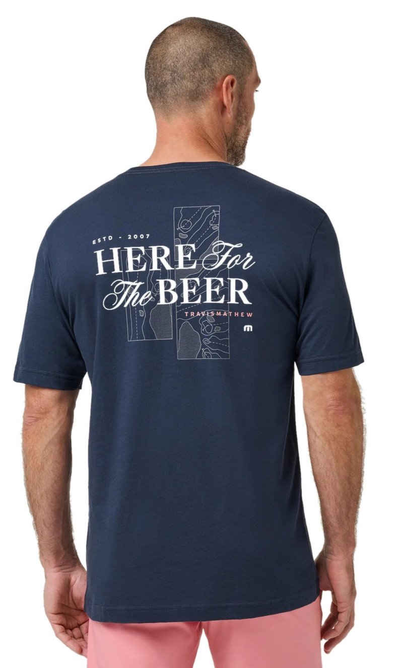 Travis Mathew Stout Standard Herren T-Shirt, total eclipse