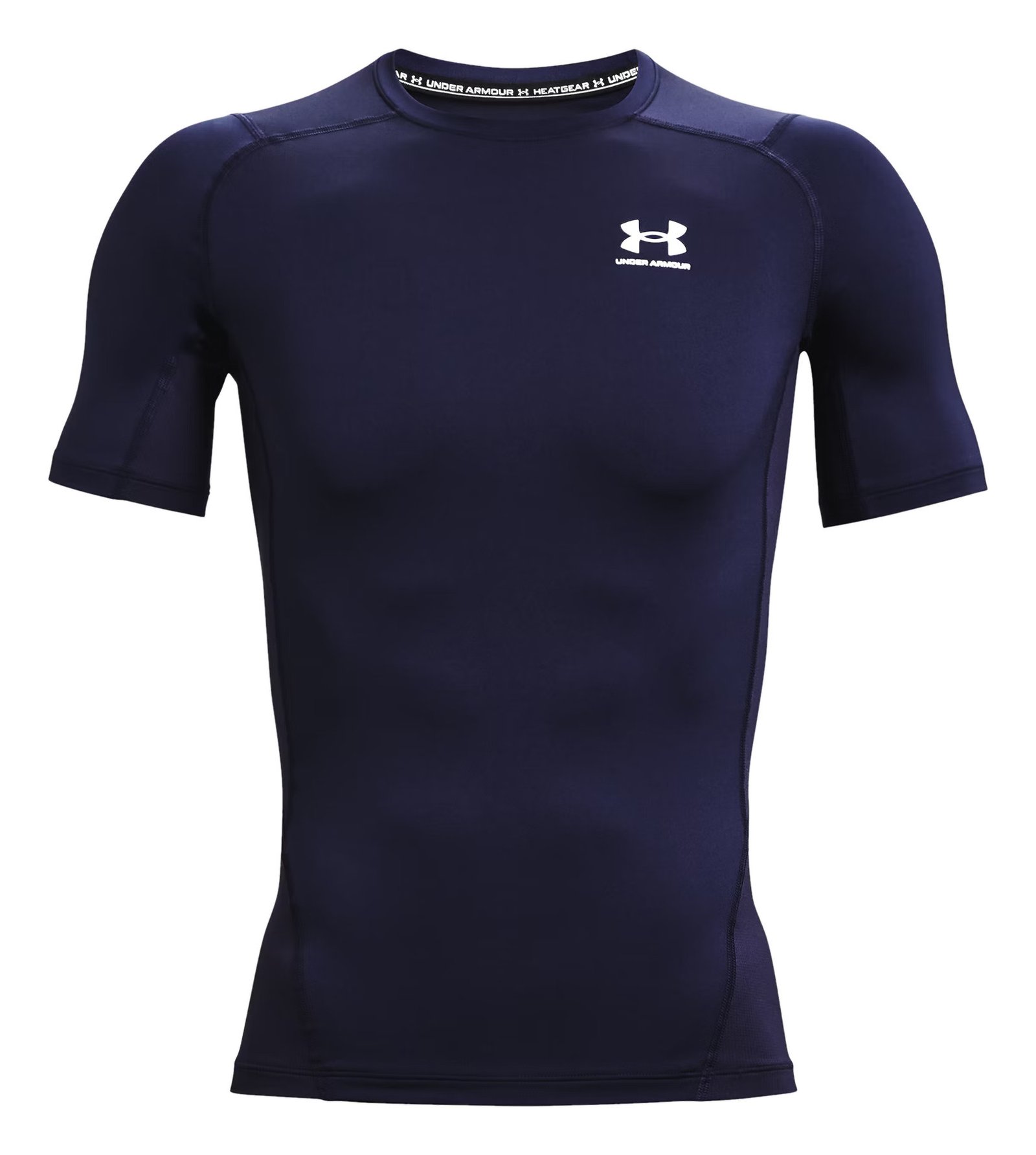 Under Armour HeatGear Herren Kompressions-Shirt, midnight navy/weiß