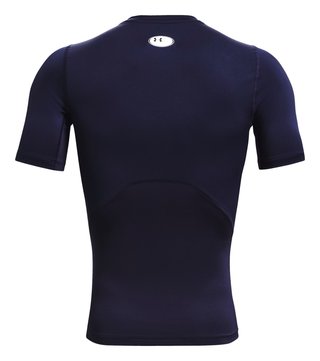 Under Armour HeatGear Herren Kompressions-Shirt, midnight navy/weiß