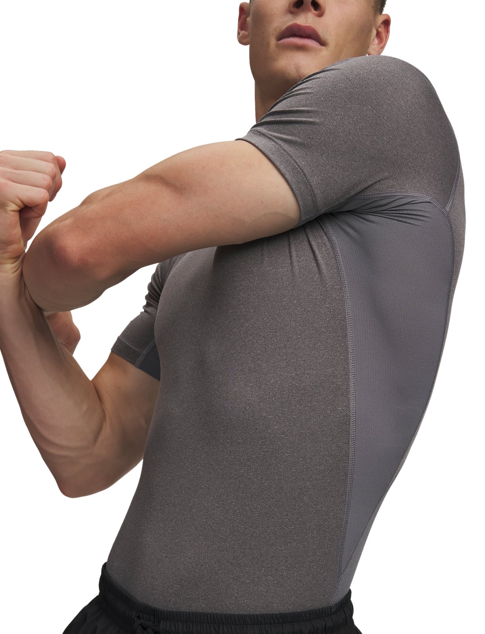 Under Armour HeatGear Herren Kompressions-Shirt, carbon heather