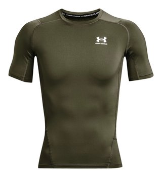 Under Armour HeatGear Herren Kompressions-Shirt, marine OD green/weiß