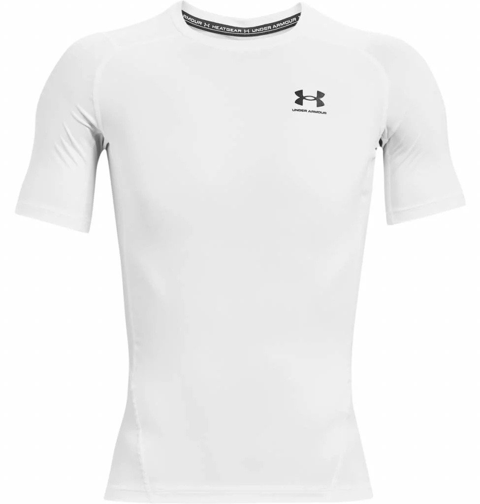 Under Armour HeatGear Herren Kompressions-Shirt, weiß