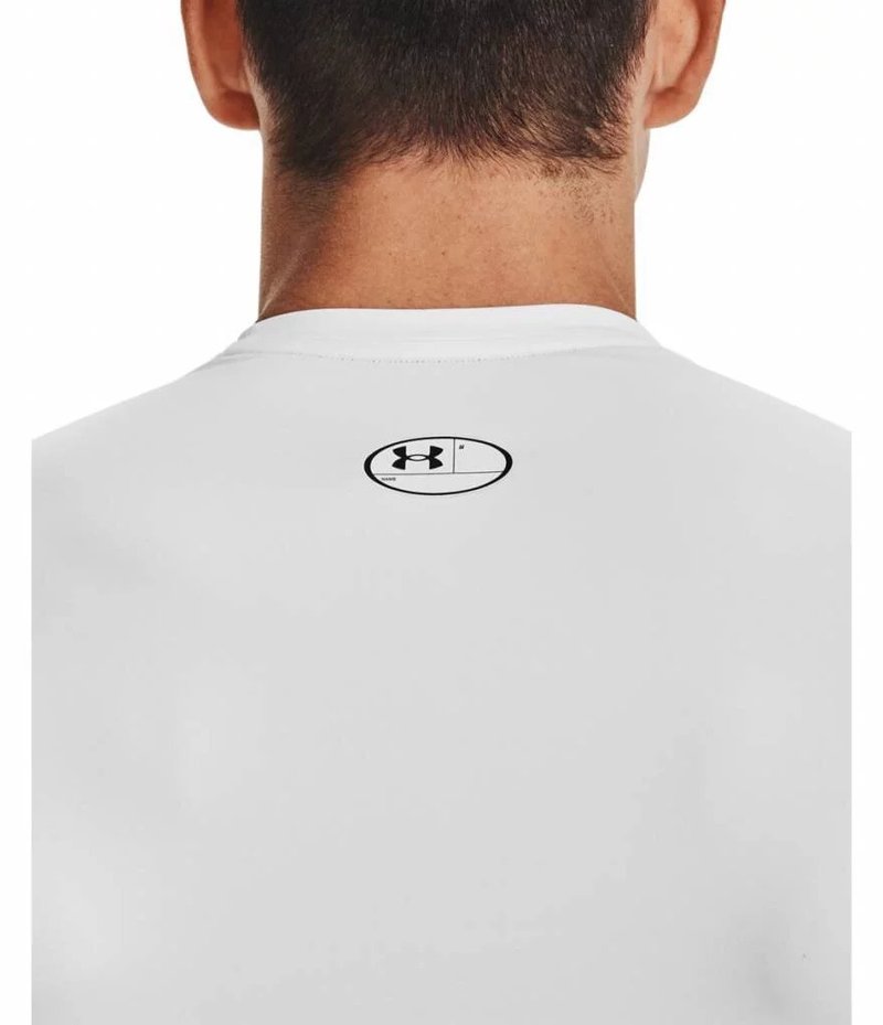 Under Armour HeatGear Herren Kompressions-Shirt, weiß