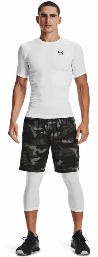 Under Armour HeatGear Herren Kompressions-Shirt, weiß