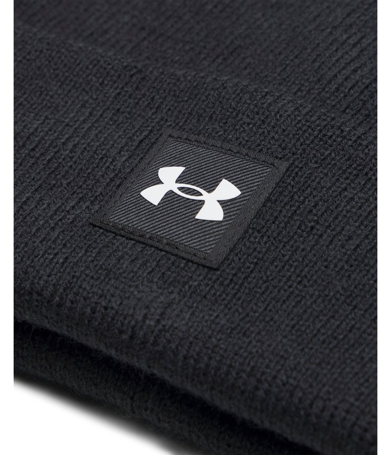 Under Armour Youth Halftime Junior Beanie Wintermütze, schwarz/weiß