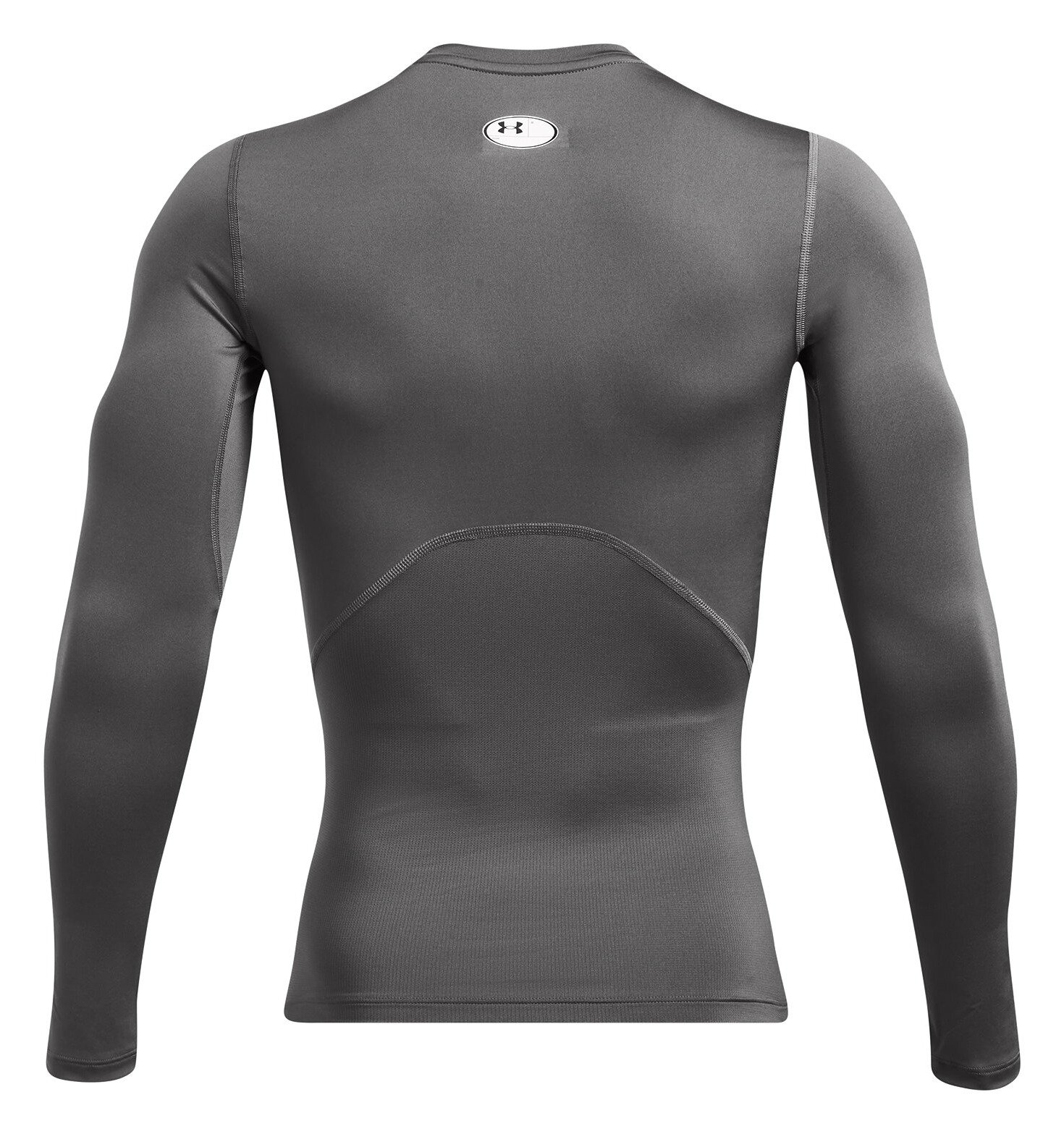 Under Armour HeatGear Herren Kompressions-Langarmshirt, castlerock/weiß