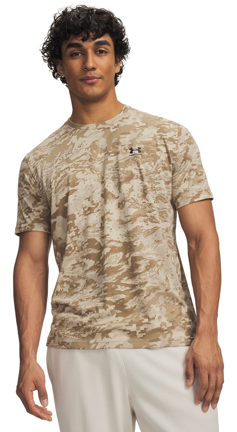 Under Armour ABC Camo SS Herren T-Shirt, city khaki/schwarz