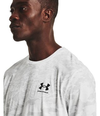 Under Armour ABC Camo SS Herren T-Shirt, weiß/schwarz