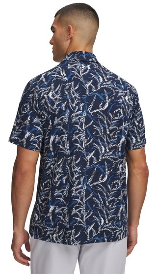 Under Armour Playoff 3.0 Printed Herren Polo, midnight blue