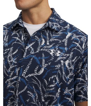 Under Armour Playoff 3.0 Printed Herren Polo, midnight blue