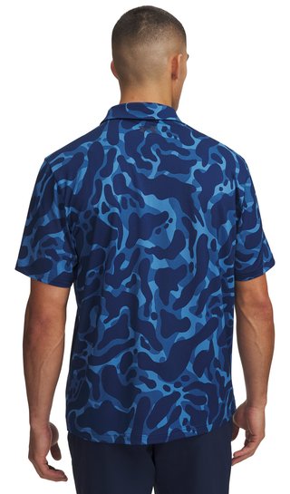Under Armour Matchplay Printed Herren Polo, aegean blue