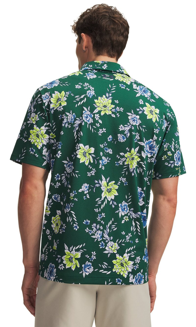 Under Armour Matchplay Printed Herren Polo, campus ivy