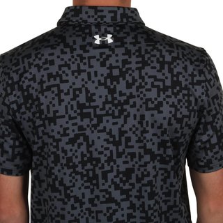 Under Armour T2G Printed Herren Polo, schwarz/castlerock