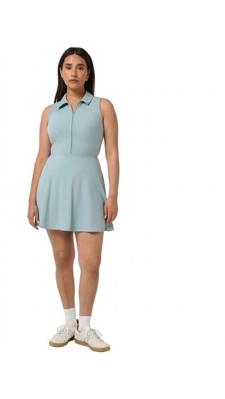 Travis Mathew Moveknit Sleeveless Polo Damen Kleid, slate