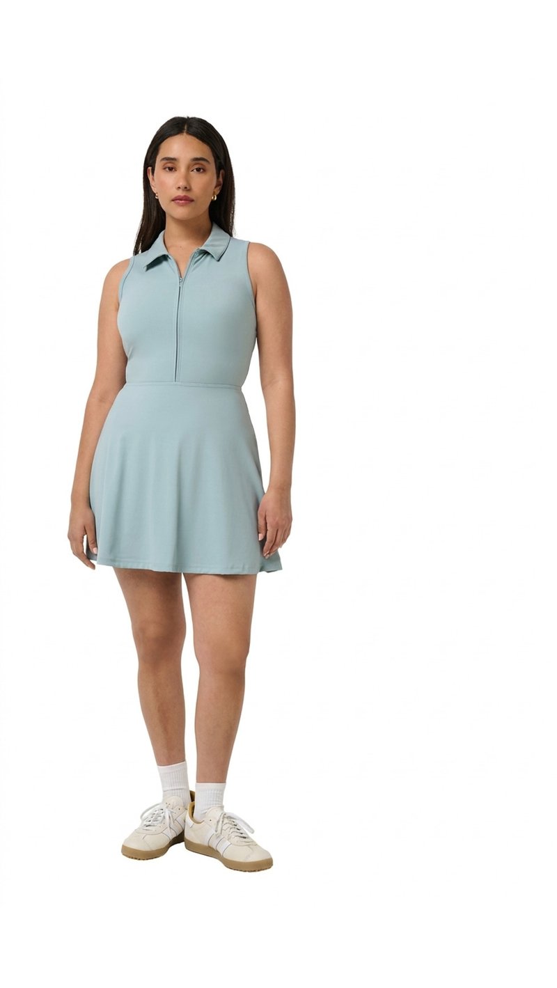 Travis Mathew Moveknit Sleeveless Polo Damen Kleid, slate