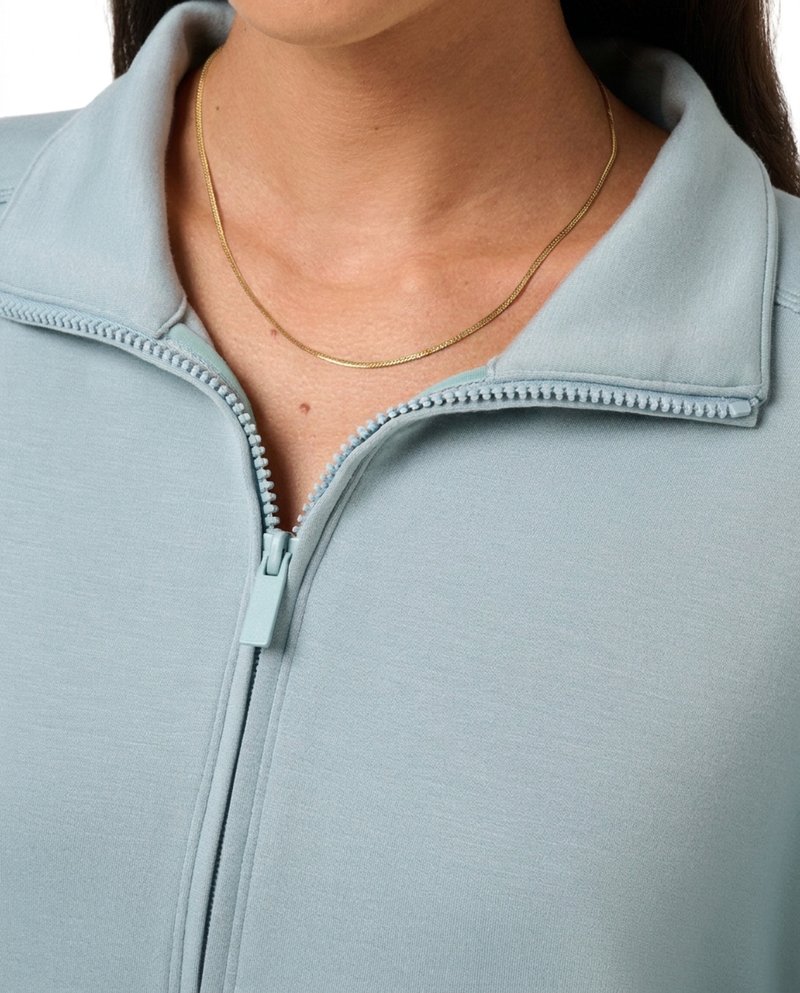Travis Mathew Skyloft Soft Half Zip Pullover Damen Sweatshirt, slate