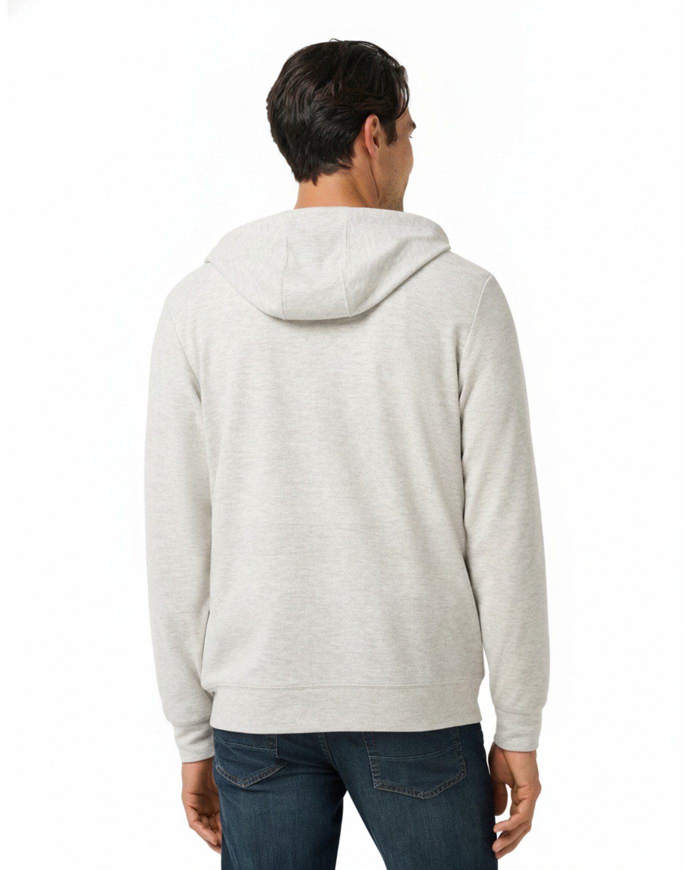 Travis Mathew Cloud Sweater Full Zip Herren Kapuzenpullover, heather grey