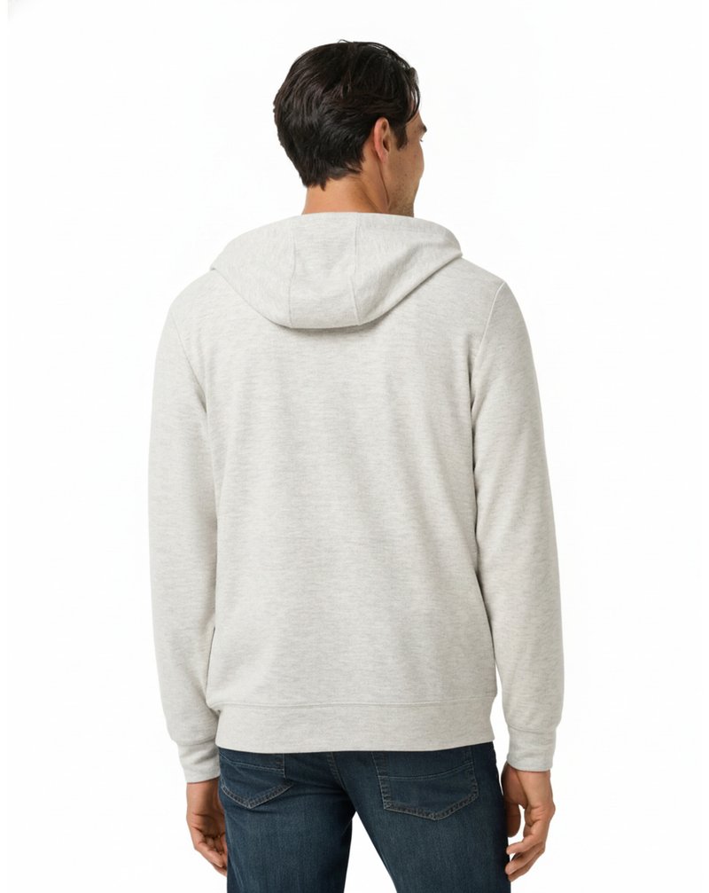 Travis Mathew Cloud Sweater Full Zip Herren Kapuzenpullover, heather grey