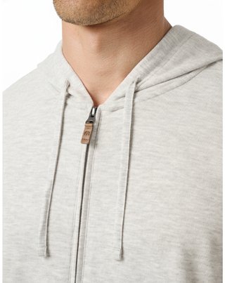 Travis Mathew Cloud Sweater Full Zip Herren Kapuzenpullover, heather grey