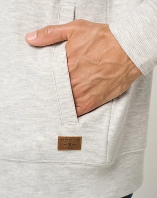 Travis Mathew Cloud Sweater Full Zip Herren Kapuzenpullover, heather grey