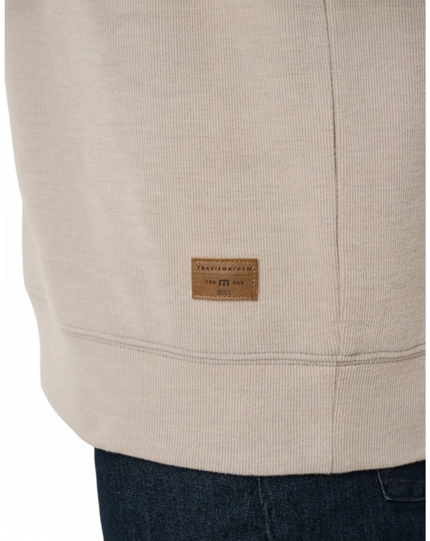 Travis Mathew Cloud Herren Pullover 1/4 zip, heather roasted cashew