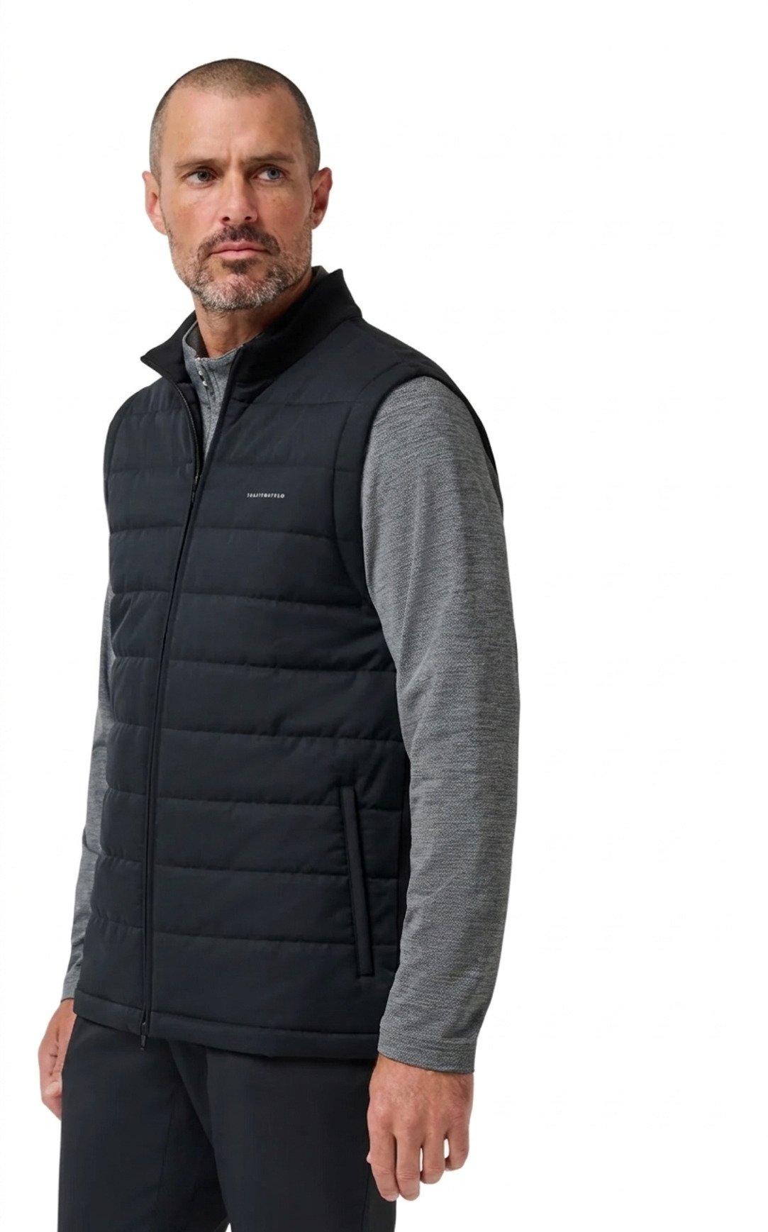 Travis Mathew Point Of Sail Herren Weste, schwarz