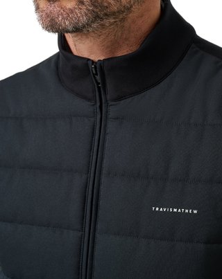 Travis Mathew Point Of Sail Herren Weste, schwarz