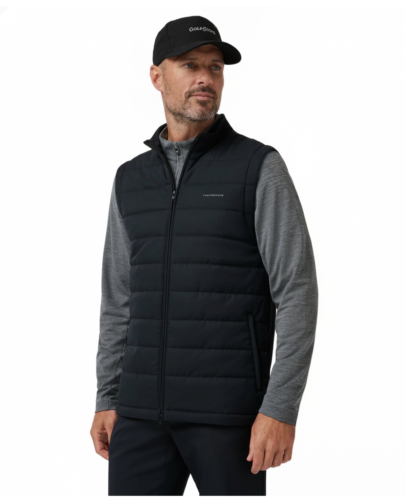 Travis Mathew Point Of Sail Herren Weste, schwarz