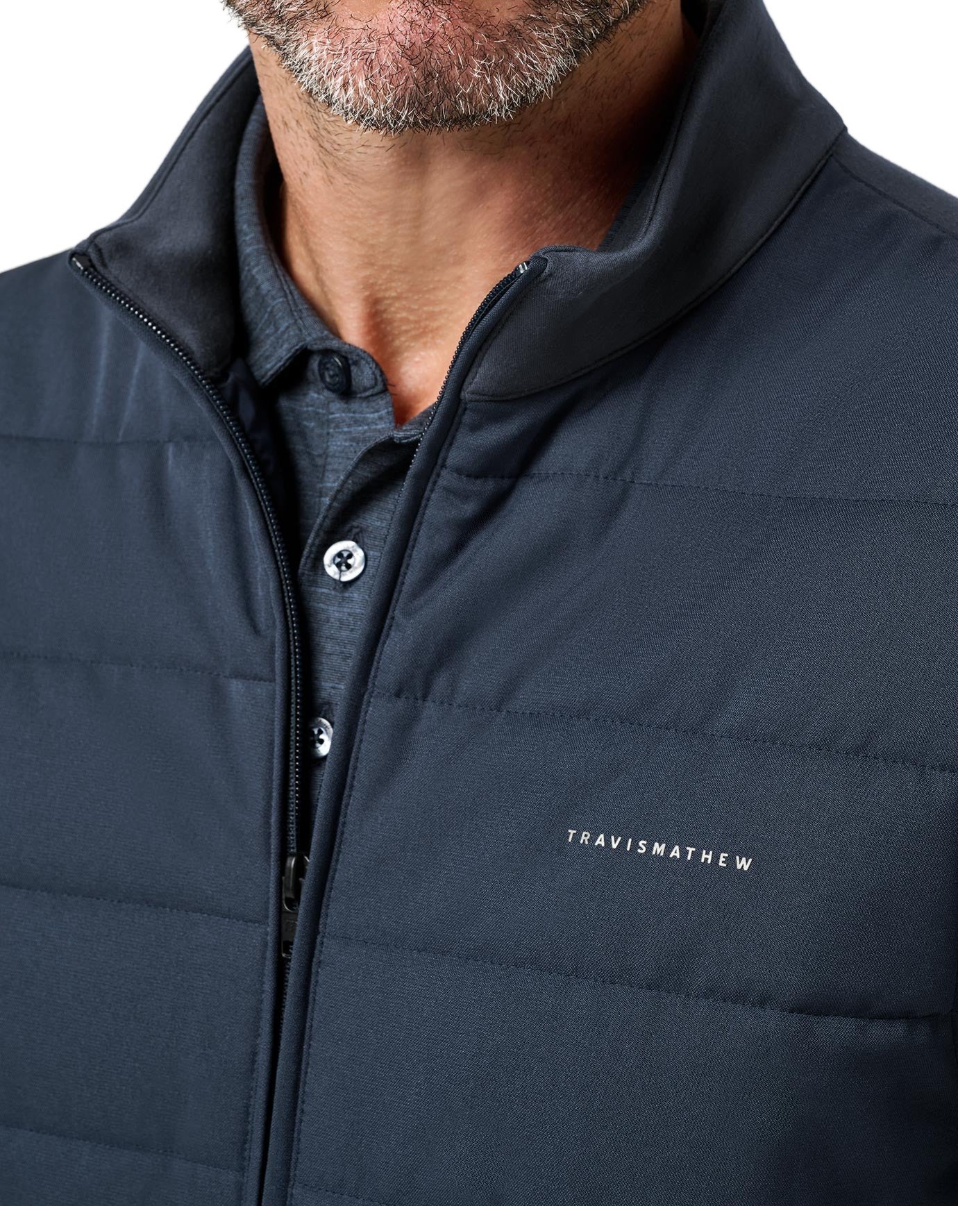 Travis Mathew Point Of Sail Herren Weste, mood indigo
