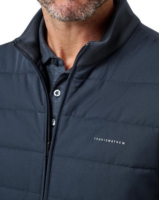 Travis Mathew Point Of Sail Herren Weste, mood indigo
