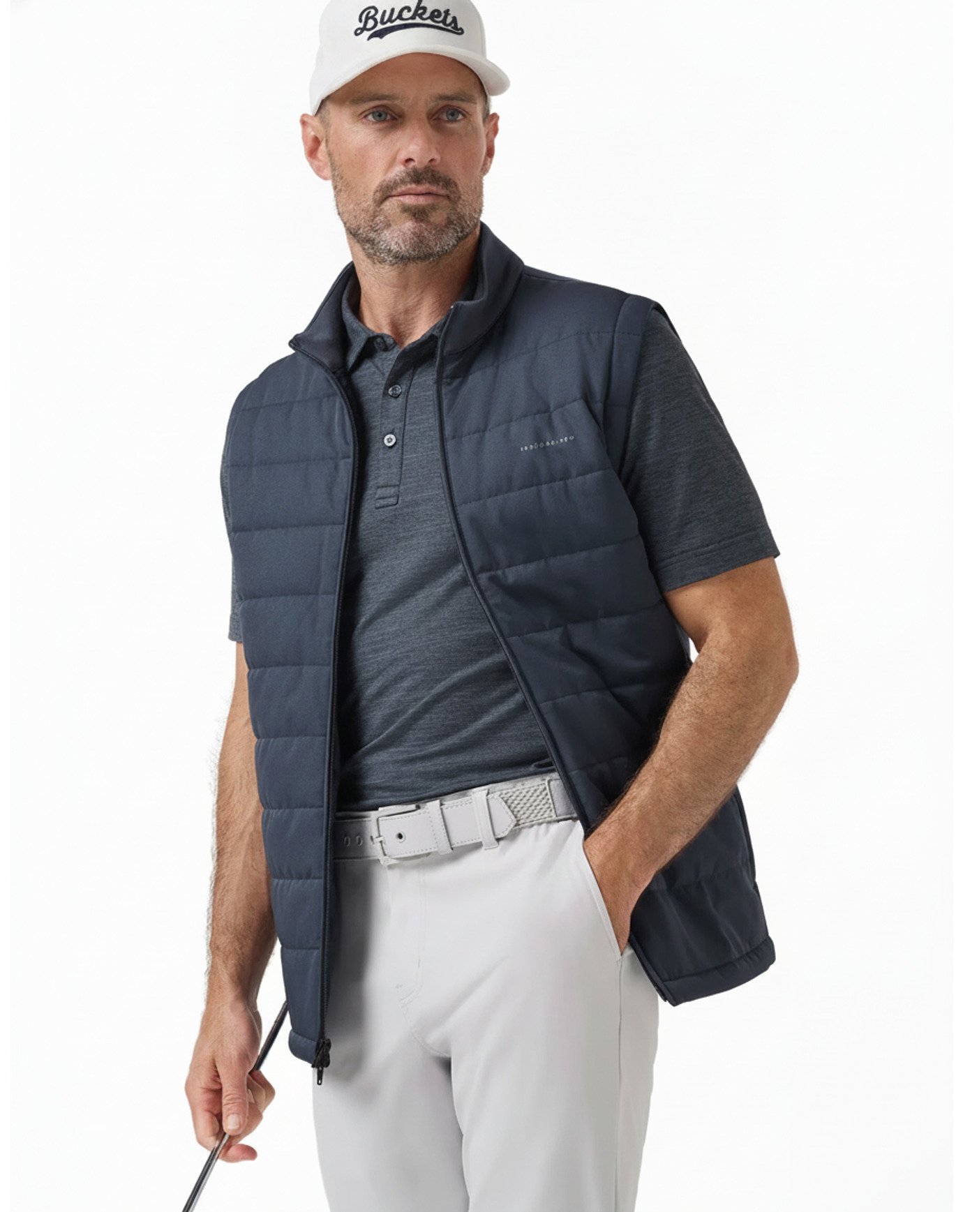 Travis Mathew Point Of Sail Herren Weste, mood indigo