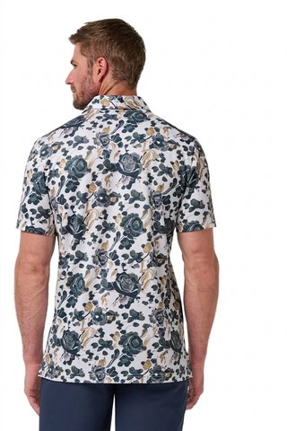 Travis Mathew Featherweight Villa Herren Polo, weiß